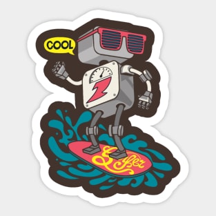 Roboserf Sticker